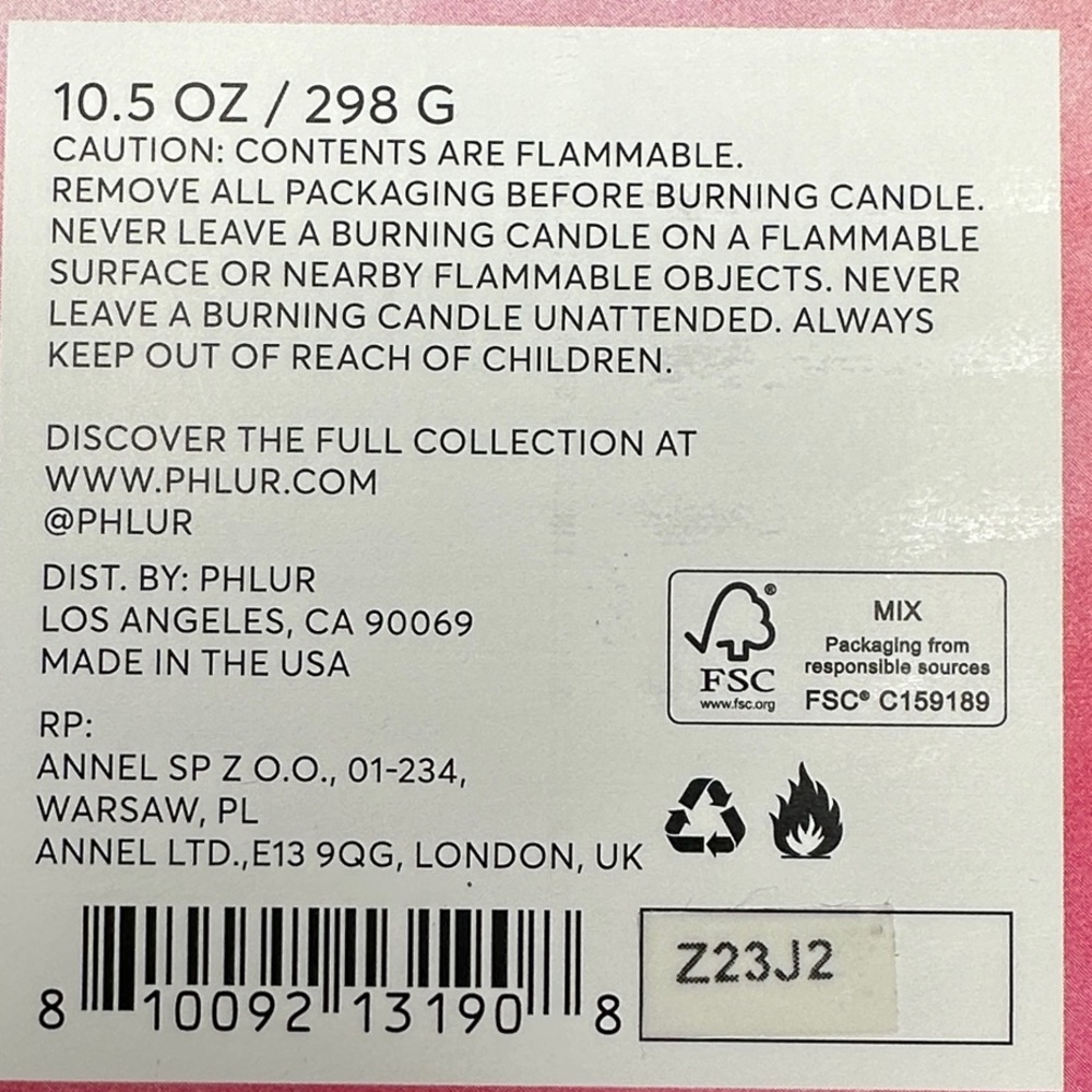 PHLUR Currant Crush Candle + FREE Sample Perfume - Picture 8 of 8